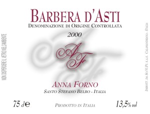 Barbera Linea 'Anna Forno' 2000