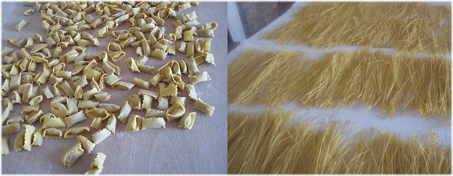 Pasta fatta in casa dall'Agriturismo Gallina Giacinto a Santo Stefano Belbo